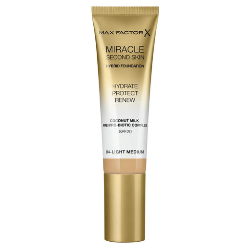 Max Factor Miracle Touch Second Skin Foundation SPF20 30ml - 4 Light Medium