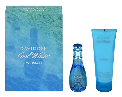 Davidoff Cool Water Woman Gift Set 30ml EDT + 75ml Body Lotion - Fragrance at MyBeautyBoutique by Davidoff