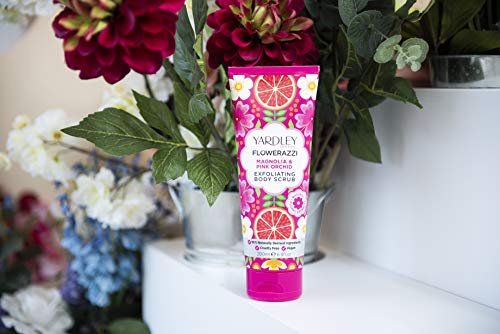 Yardley London Flowerazzi Magnolia and Pink Orchid Exfoliating Body Scrub