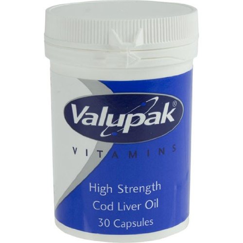 Valupak Cod Liver Oil Capsules 550mg 