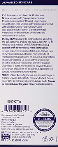 Elemis Papaya Enzyme Peel Gentle Face Exfoliator Infused with Natural Fruit Enzymes Non-Abrasive Cream Exfoliator to Smooth and Revitalise Facial Exfoliator to Clarify Tired Skin 50 ml