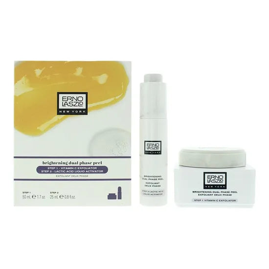 Erno Laszlo Brightening Dual-Phase Peel Gift Set 50ml Exfoliator + 25ml Peel