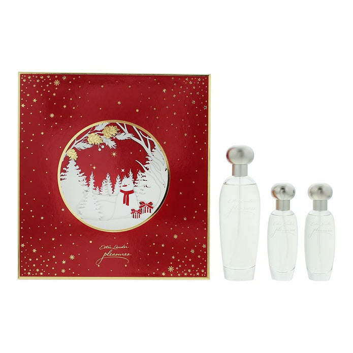 Estée Lauder Pleasures 3 Piece Gift Set: Eau De Parfum 100ml - Eau De Parfum 30ml - Eau De Parfum 30ml - Beauty at MyBeautyBoutique by Estée Lauder