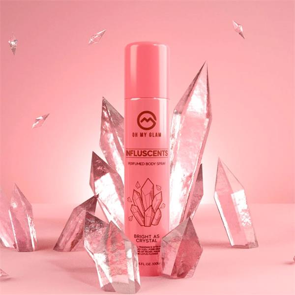 Oh My Glam Influscents Body Spray 100ml - Bright As Crystal - After Sun Moisturiser at MyBeautyBoutique by Oh My Glam