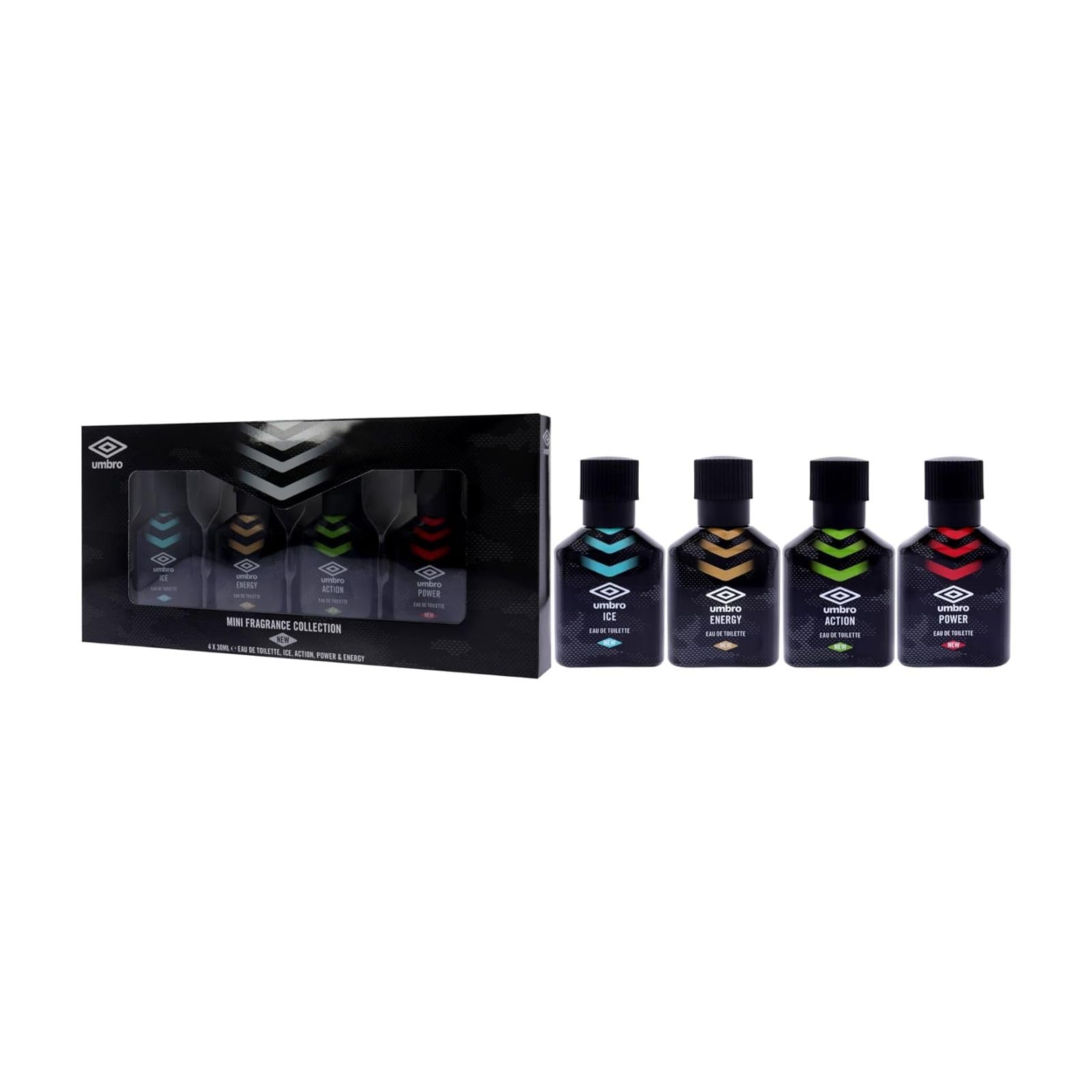 Umbro Mini Fragrance Collection Gift Set 30ml Ice EDT + 30ml Action EDT + 30ml Power EDT + 30ml Energy EDT