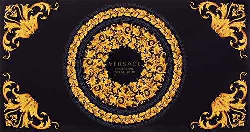 Versace Pour Femme Dylan Blue Gift Set 100ml EDP + 100ml Shower Gel + 100ml Body Lotion + Purse