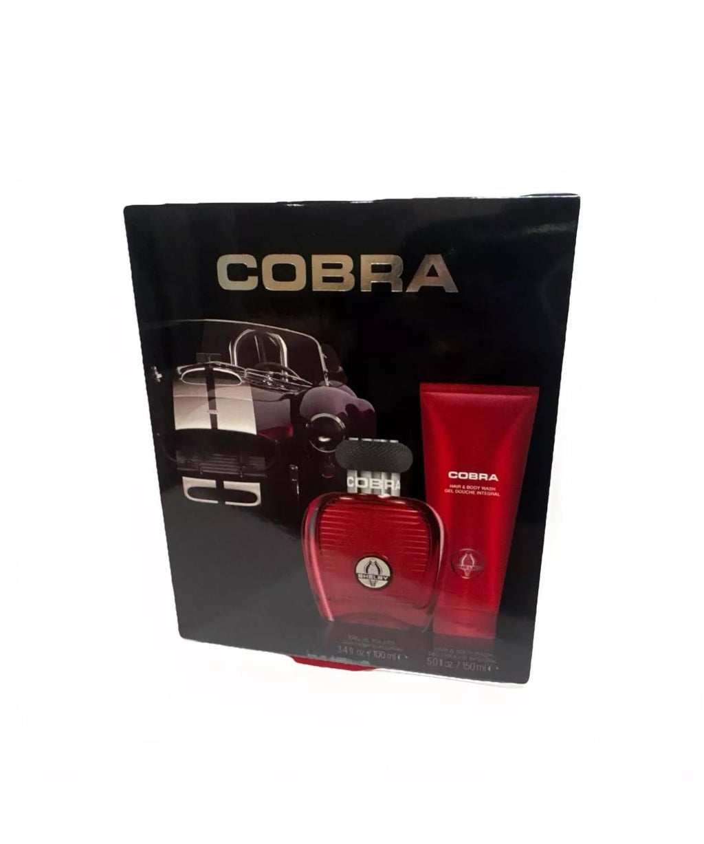 Carroll Shelby Red Cobra Gift Set 100ml EDT + 150ml Hair & Body Wash