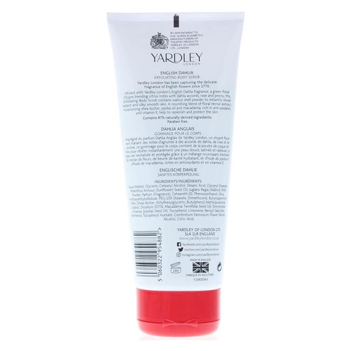 Yardley London English Dahlia Body Scrub 200ml