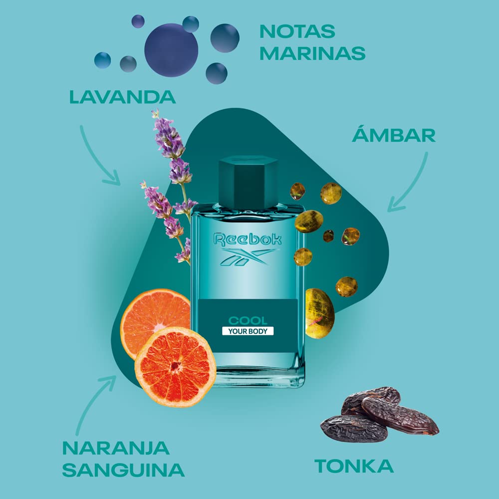 Reebok Cool Your Body Men Eau de Toilette 100ml Spray - Eau de Toilette at MyBeautyBoutique by Reebok
