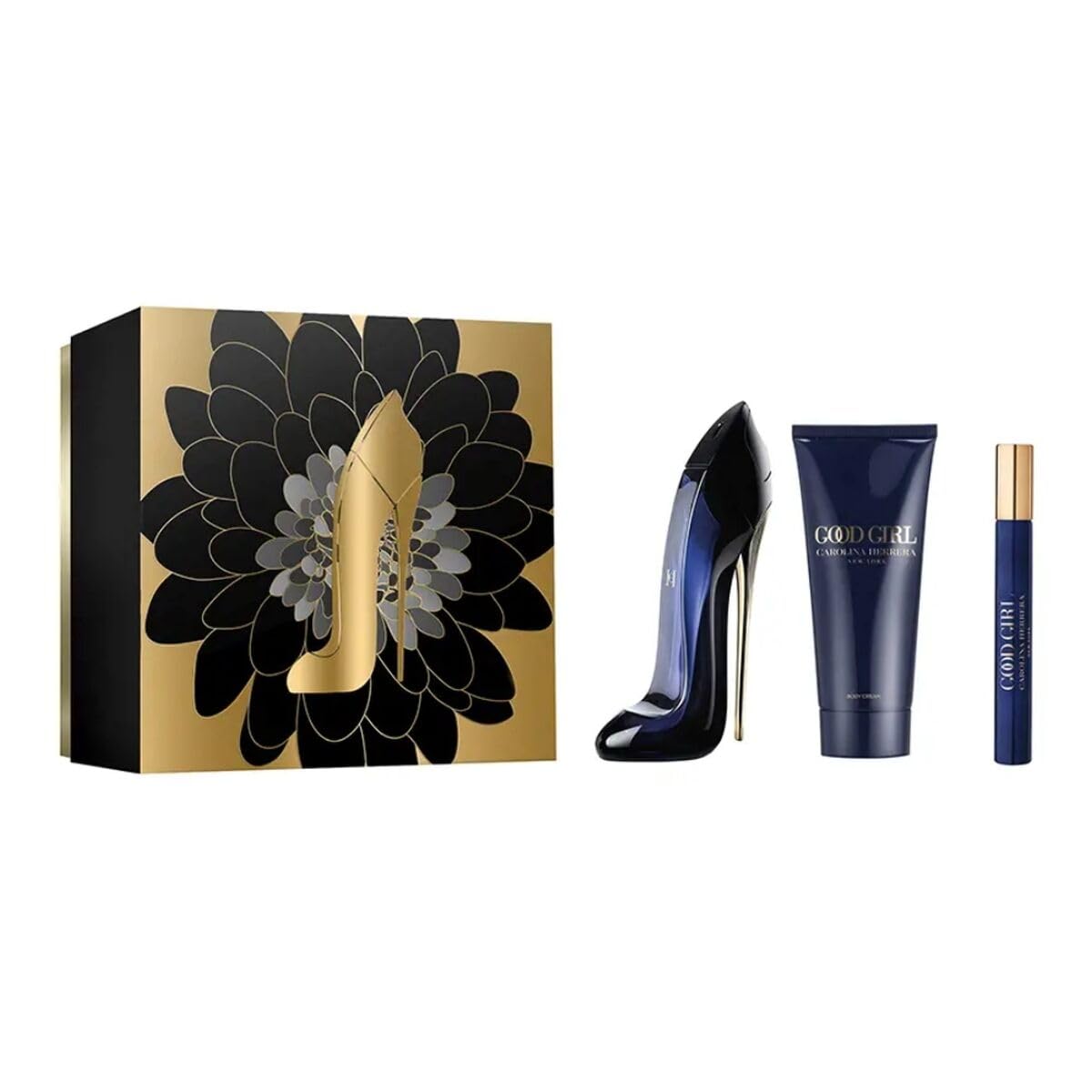 Carolina Herrera Good Girl 3 Piece Gift Set: Eau de Parfum 80ml - Eau de Parfum 10ml - Body Lotion 100ml - Eau de Perfume at MyBeautyBoutique by Carolina Herrera