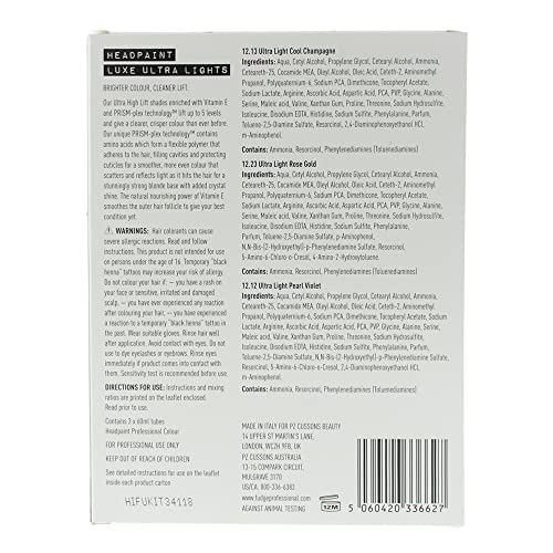 Fudge Professional Head Paint High Lift Trio Kit 3 X 60ml 12.13/ 12.23/ 12.12