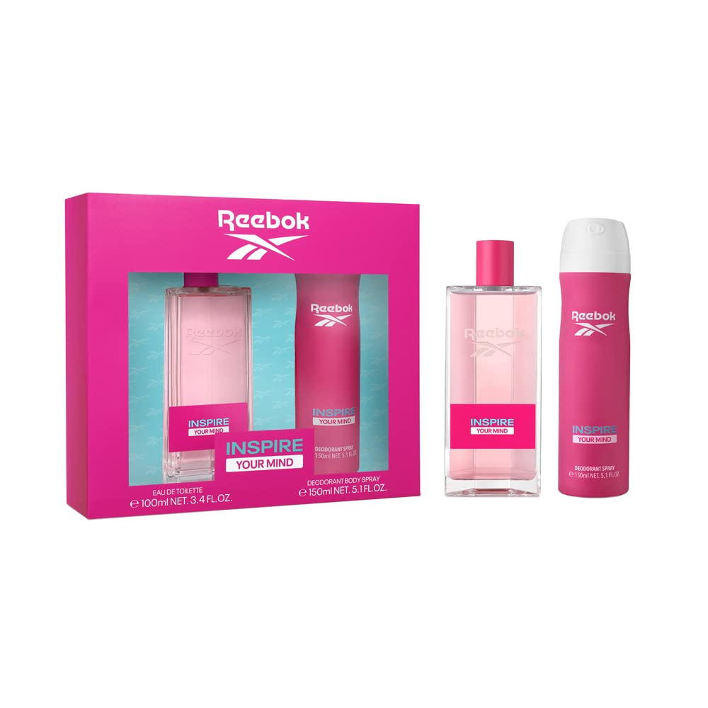 Reebok Inspire Your Mind Woman Gift Set 100ml EDT + 150ml Body Spray - Deodorant at MyBeautyBoutique by Reebok