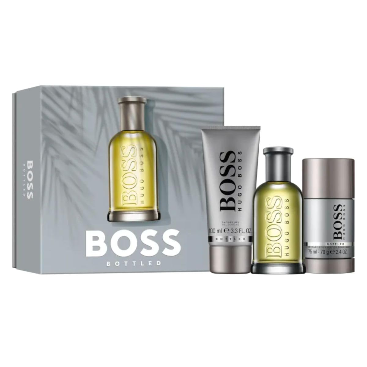 Hugo Boss Boss Bottled Gift Set 100ml EDT + 100ml Shower Gel + 75g Deodorant Stick - Default Title - Eau de Toilette at MyBeautyBoutique by Hugo Boss