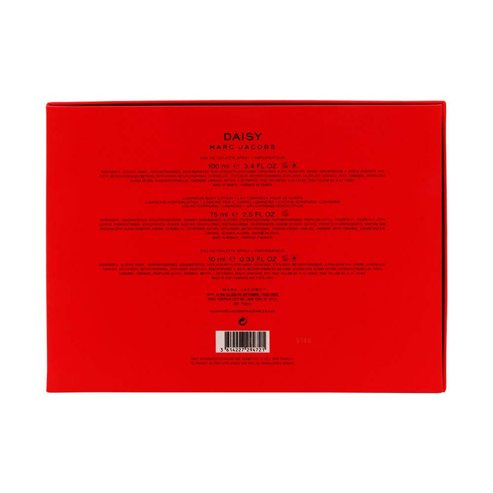 Marc Jacobs Daisy Gift Set 100ml EDT + 75ml Body Lotion + 10ml EDT - Beauty at MyBeautyBoutique by Marc Jacobs