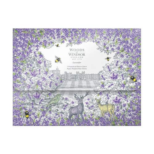 Woods Of Windsor Lavender Drawer Liner - 5 Pack