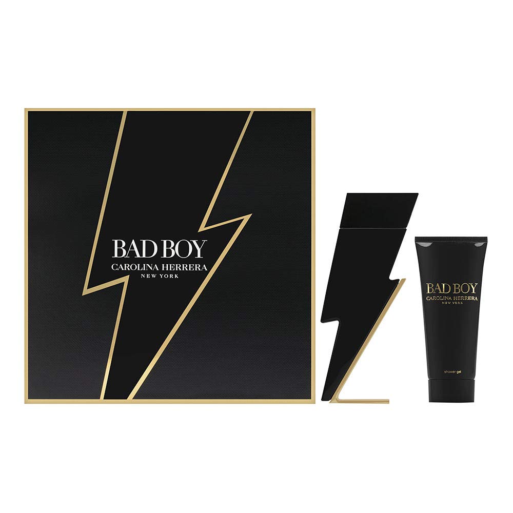 Carolina Herrera Bad Boy 2 Piece Gift Set: Eau De Toilette 100ml - Body Wash 100ml - Fragrance at MyBeautyBoutique by Carolina Herrera