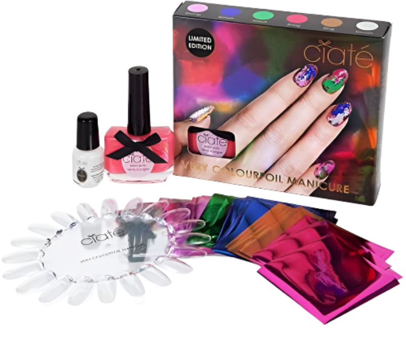 Ciaté Colourfoil Nail Gift Set - Foil Wonderland & Carnival Nail Art Kit (6 Pieces)