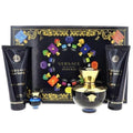 Versace Dylan Blue Pour Femme 4 Piece Gift Set: Eau De Parfum 100ml - Shower Gel 100ml - Body Lotion 100ml - Eau De Parfum 5ml - Gift Set at MyBeautyBoutique by Versace
