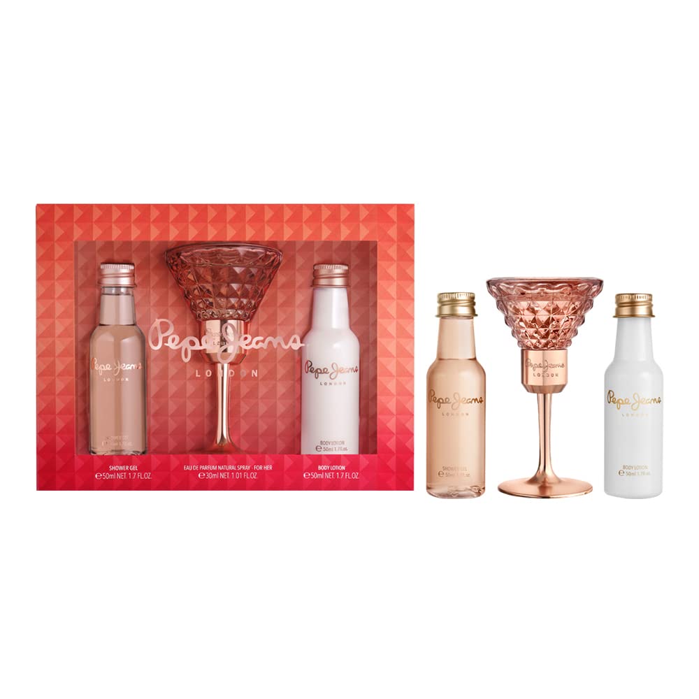 Pepe Jeans For Her Gift Set 30ml EDP + 50ml Body Lotion + 50ml Shower Gel