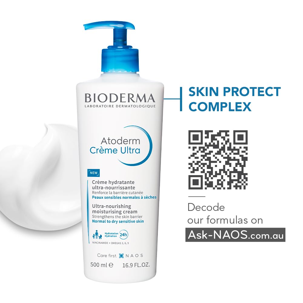 Bioderma Atoderm Ultra-Nourishing Moisturising Cream 500ml