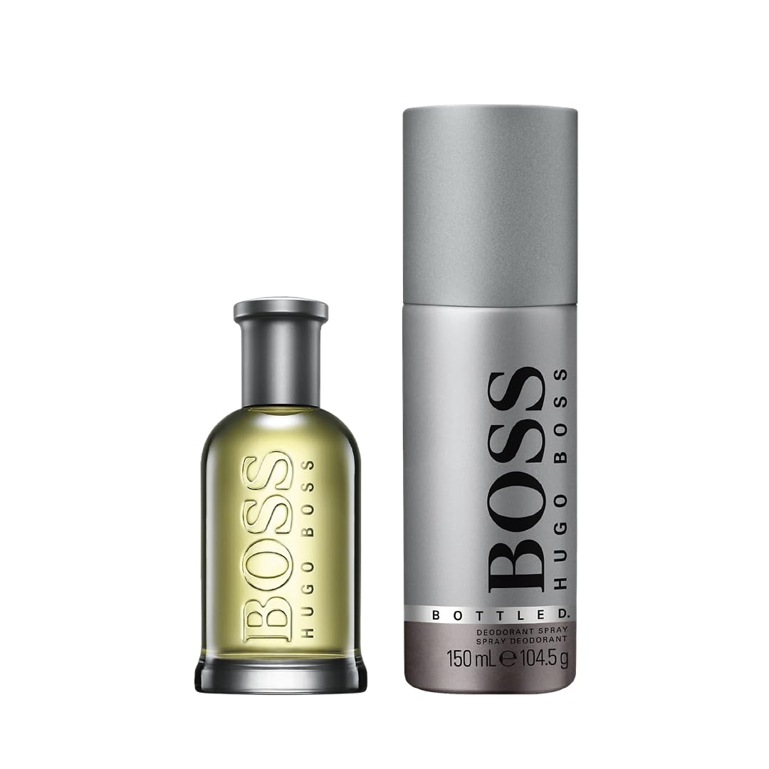 Boss Bottled EDT 50Ml + Deo Spray 150Ml Gs - Gift Set at MyBeautyBoutique by BOSS