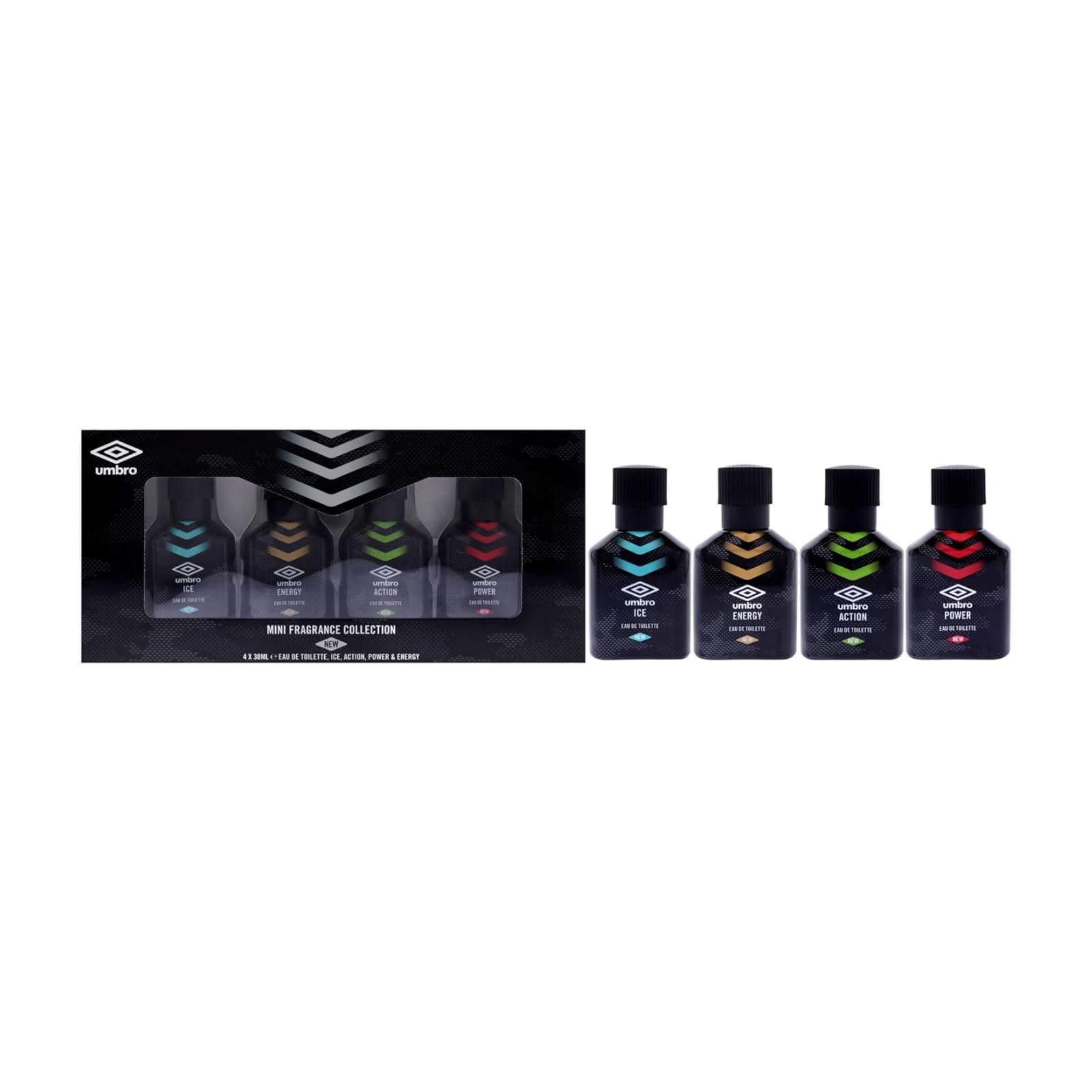 Umbro Mini Fragrance Collection Gift Set 30ml Ice EDT + 30ml Action EDT + 30ml Power EDT + 30ml Energy EDT