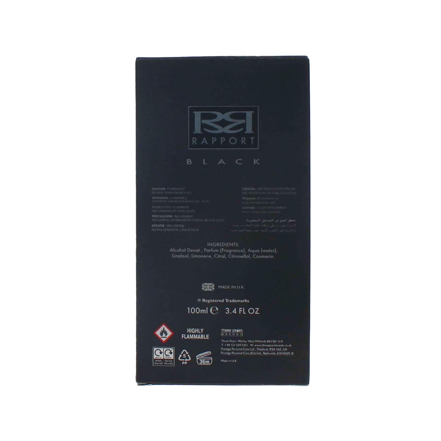 Dana Rapport Black Eau de Toilette 100ml Spray