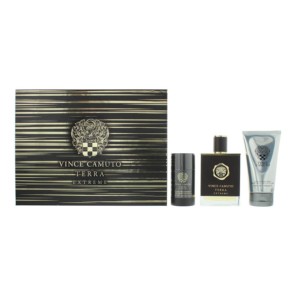 Vince Camuto Terra Extreme Gift Set 100ml EDP + 150ml Shower Gel + 75ml Deodorant Stick