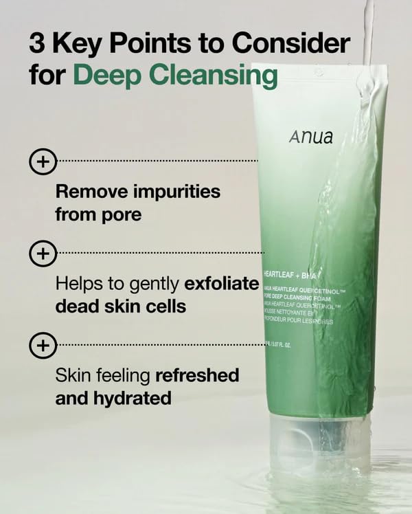 Anua Heartleaf Quercetinol Pore Deep Cleansing Foam 150ml