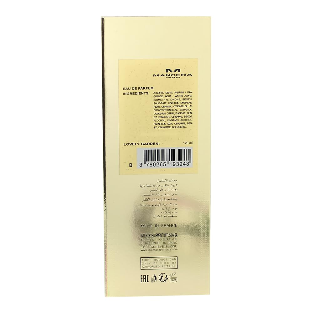 Mancera Lovely Garden Eau de Parfum 120ml Spray