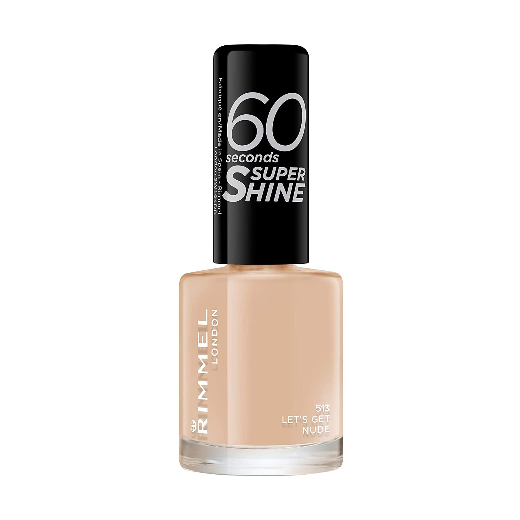 Rimmel 60 Seconds Super Shine Nail Polish 8ml - 513 Let's Get Nude