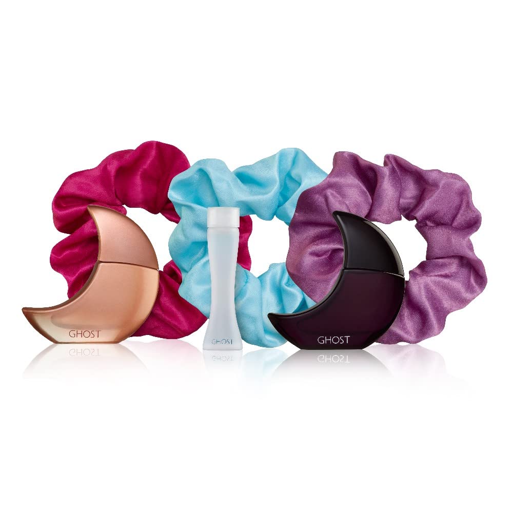 Ghost Mini Cracker Orb of Night EDP 10ml + Deep Night EDT 10ml + Ghost the Fragrance EDT 5ml + 3 Hair Scrunchies Set - Personal Fragrance at MyBeautyBoutique by Ghost