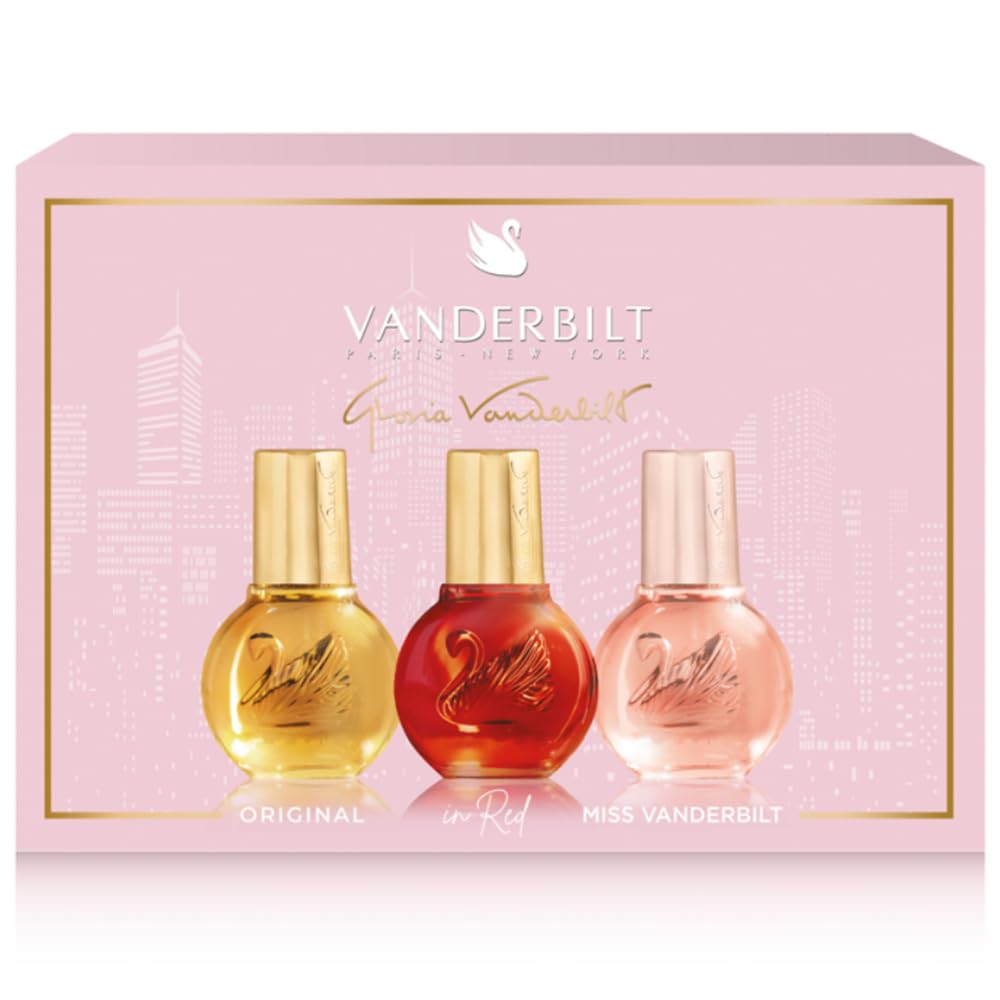 Gloria Vanderbilt Gift Set 10ml Vanderbilt EDT + 10ml In Red EDT + 10ml Miss Vanderbilt EDT