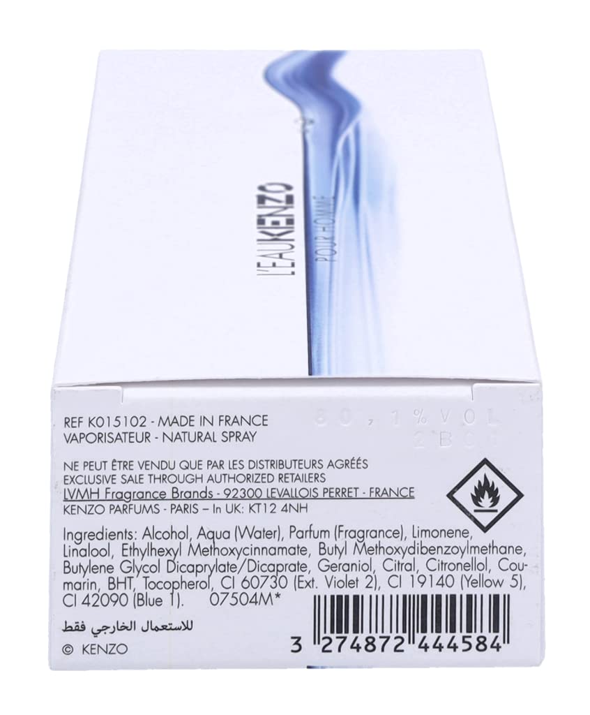 Kenzo L'Eau Kenzo Pour Homme Eau de Toilette 100ml Spray