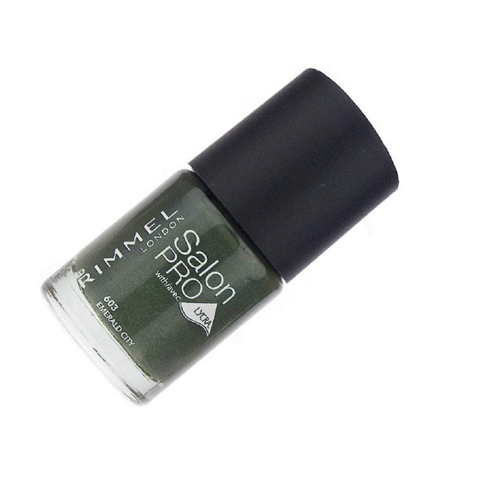 Rimmel Salon Pro With Lycra Nail Polish 12ml - 603 Emerald City