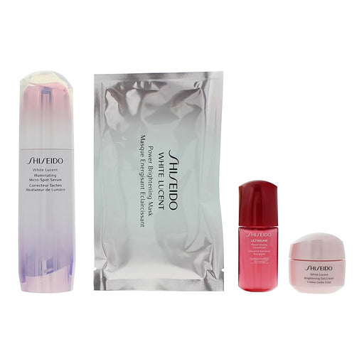 Shiseido Brightening Essentials Eye Gift Set 50ml Gel Cream + 15ml Eye Cream + 15ml Power Infusing Concentrate + Power Brightening Mask