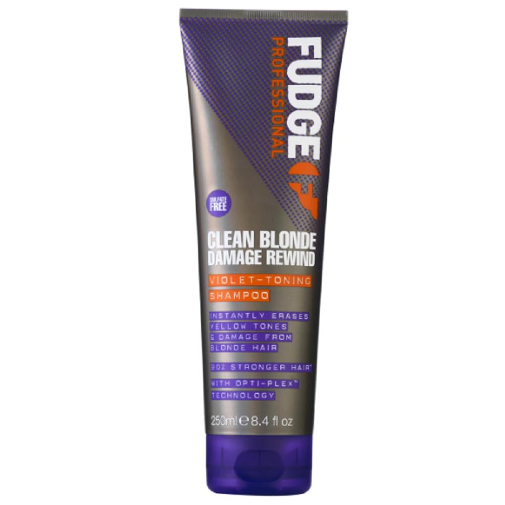Fudge Clean Blonde Damage Rewind Violet Toning Shampoo 250ml