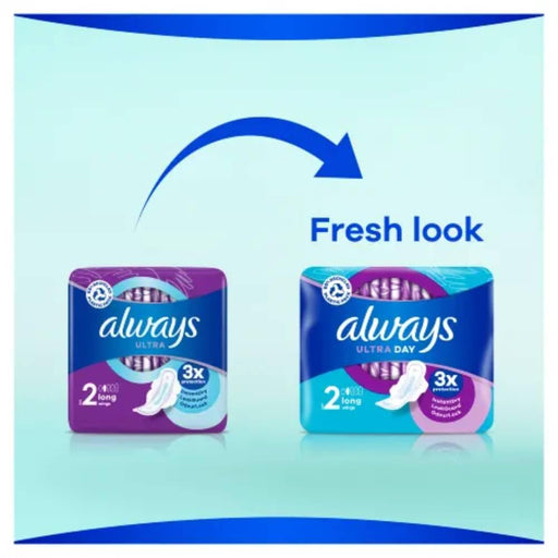 Always Ultra Sanitary Towels Long With Wings Size 2