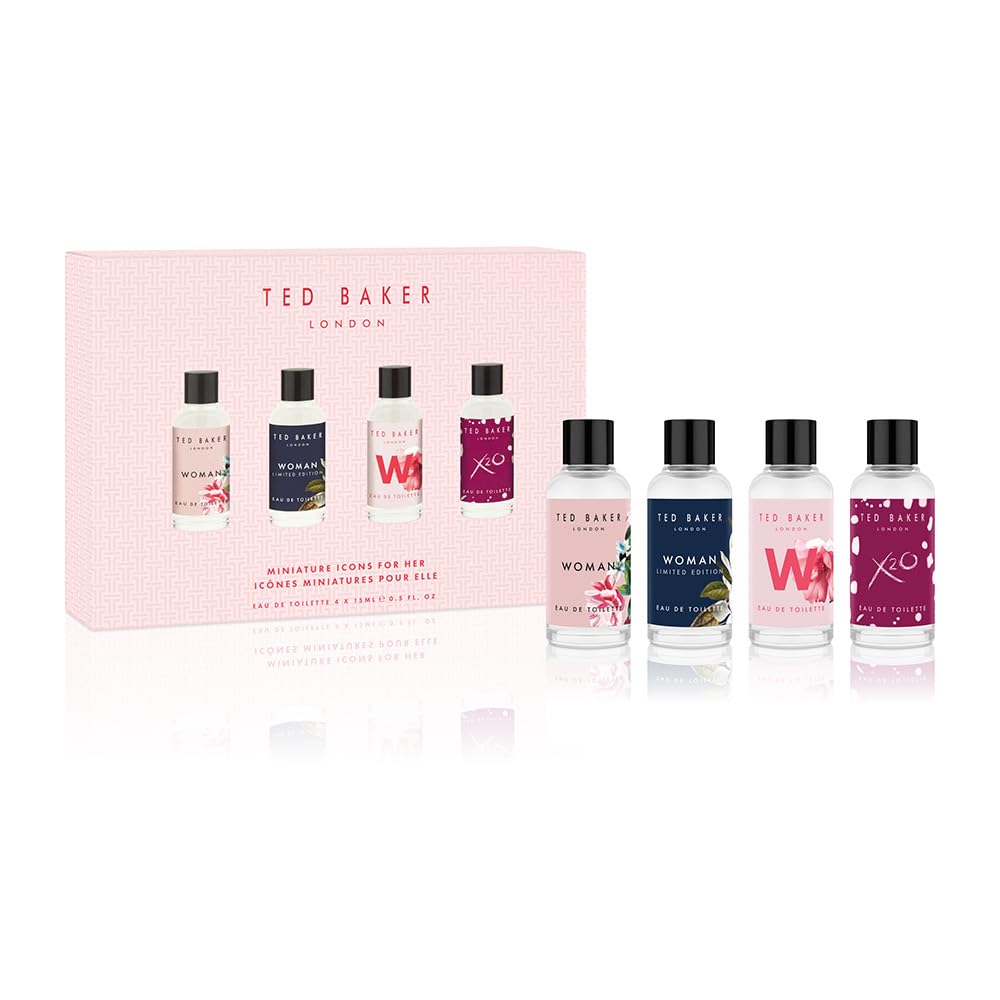 Ted Baker Icons Gift Set 15ml EDT Woman Original + 15ml EDT Woman Limited Edition + 15ml EDT W For Her + 15ml EDT X20 For Her