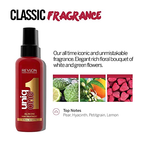 Revlon UniqONE Professional Vegan Leave In Conditioner & Hair Treatment for Shine & Frizz Control (150ml) Classic All Hair Types