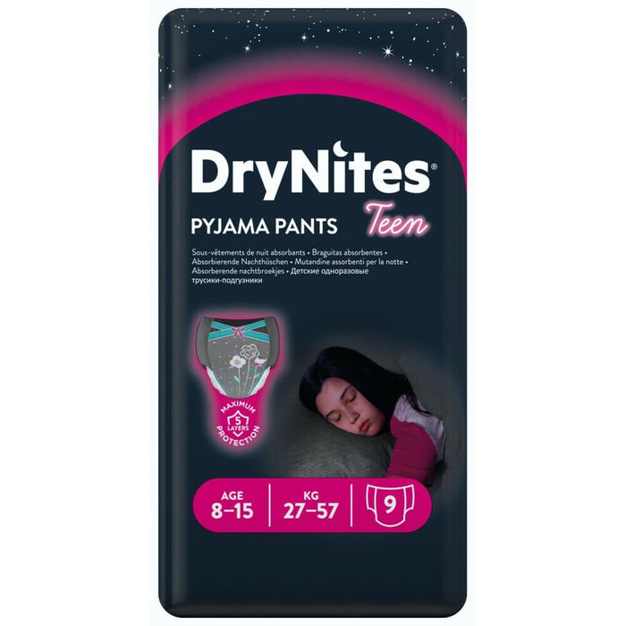 Huggies Drynites Pyjama Pants Carry Pack 8-15 Girl