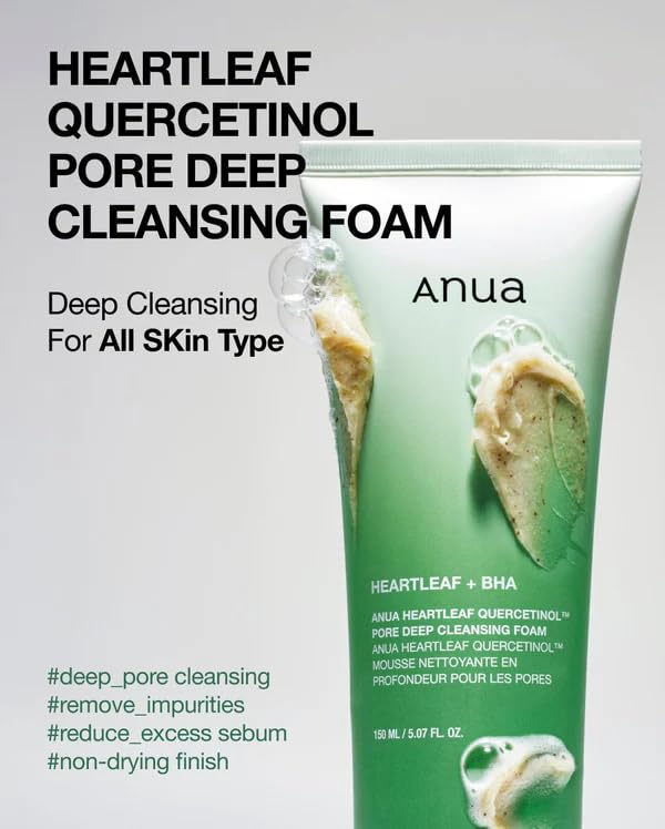 Anua Heartleaf Quercetinol Pore Deep Cleansing Foam 150ml