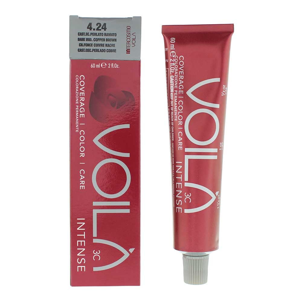 Intercosmo VoilÃ 3C Intense 60ml - 4.24 Dark Irdi Copper Brown