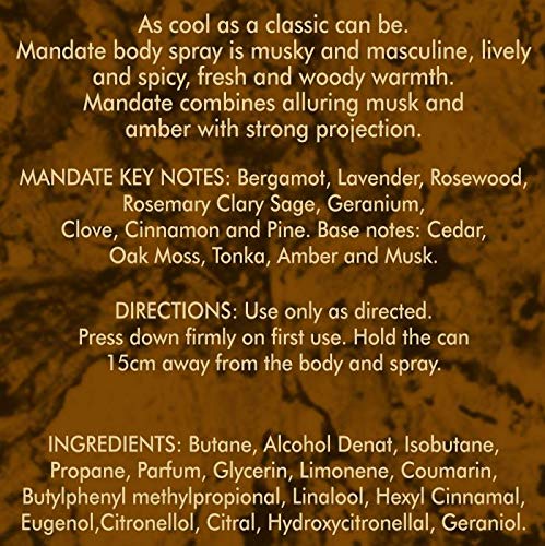 Eden Classic Mandate Deodorant Spray 150ml