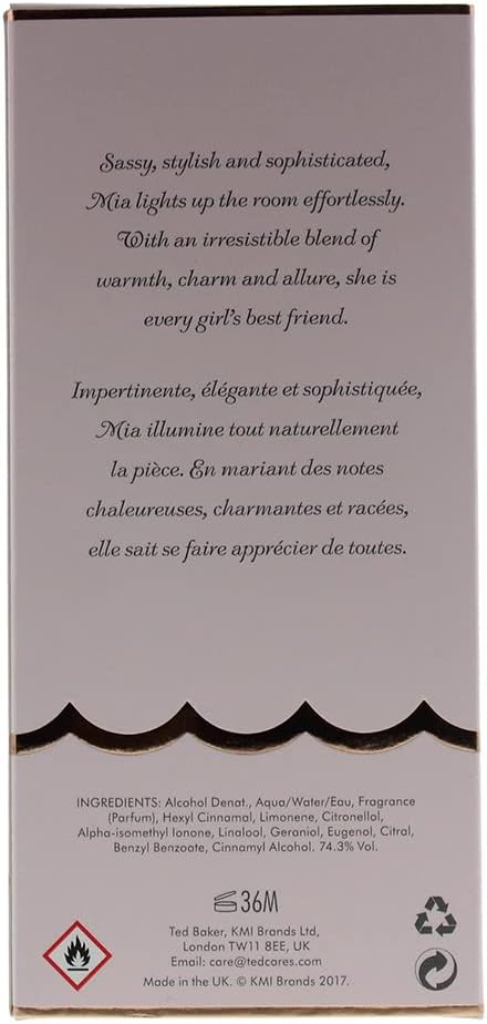 Ted Baker Mia Eau de Toilette 50ml Spray