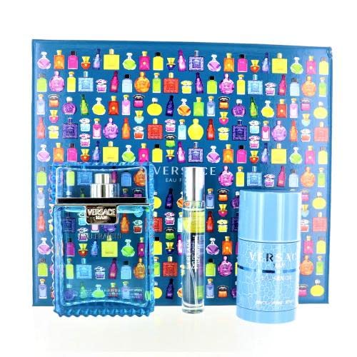 Versace Eau Fraiche 3 Piece Gift Set: Eau De Toilette 100ml - Deodorant Stick 75ml - Eau De Toilette 10ml - Gift Set at MyBeautyBoutique by Versace