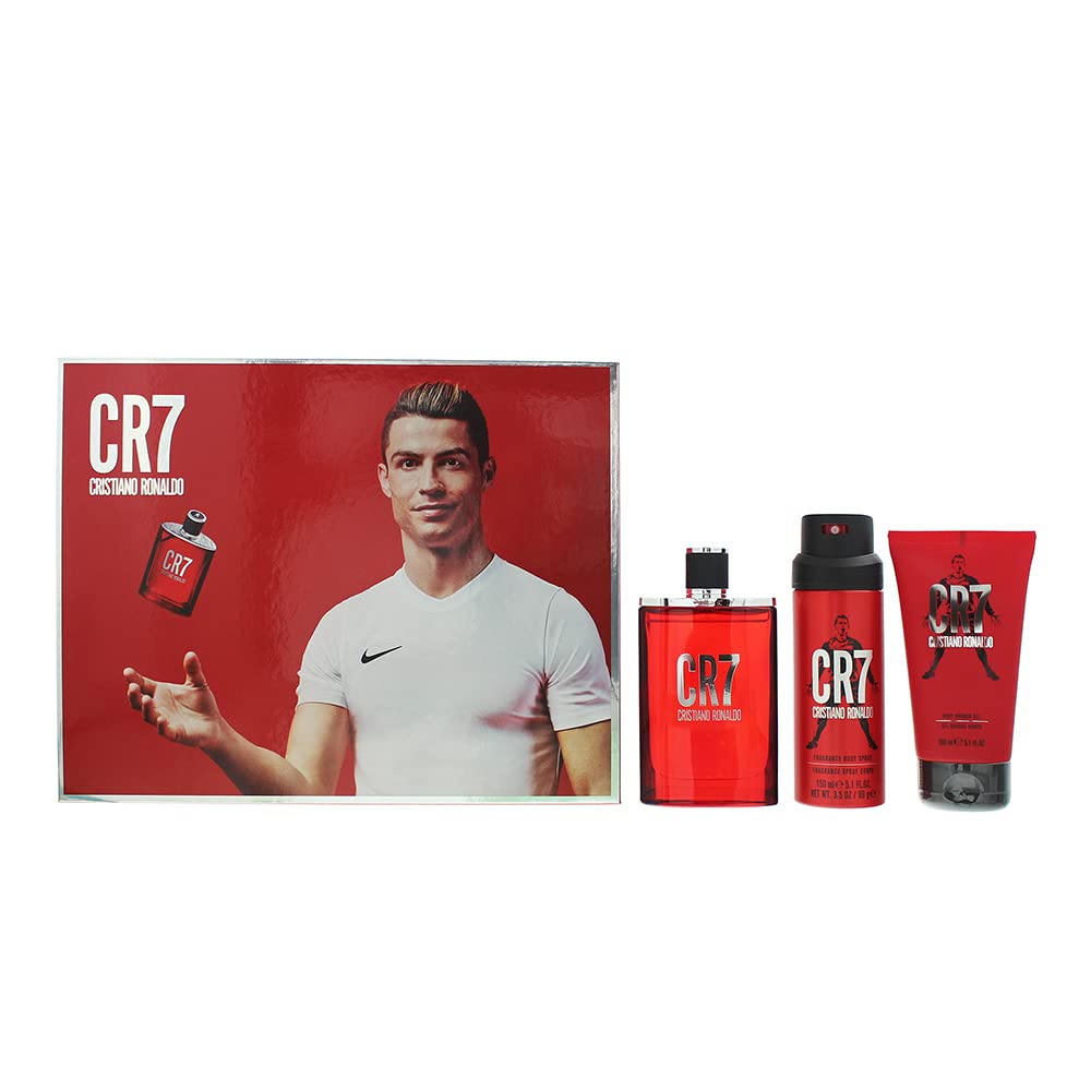 Cristiano Ronaldo CR7 Gift Set 100ml EDT + 150ml Shower Gel + 150ml Body Spray - Beauty at MyBeautyBoutique by Cristiano Ronaldo