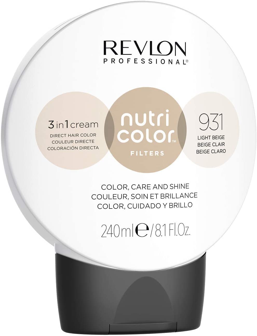 Revlon Nutri Color Filters 3 in 1 Cream Hair Colourant 240ml - 931 Light Beige