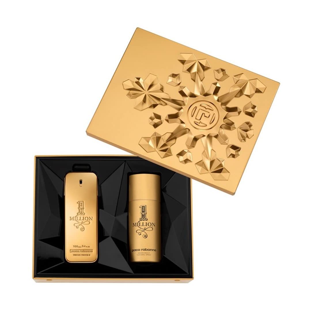 Paco Rabanne 1 Million Gift Set 100ml EDT + 150ml Deo Spray - Fragrance at MyBeautyBoutique by Paco Rabanne