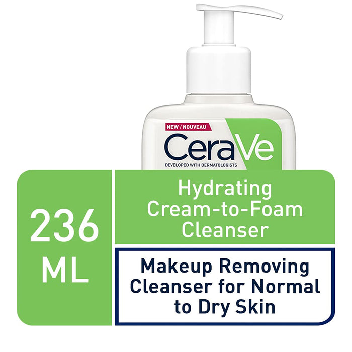 CeraVe Hydrating Cream To Foam Cleanser 236ml 